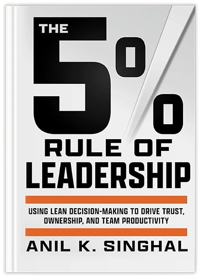The 5% Rule of Leadership Using Lean Decision-Making to Drive Trust, Ownership, and Team Productivity Anil K. Singhal book thumbnail