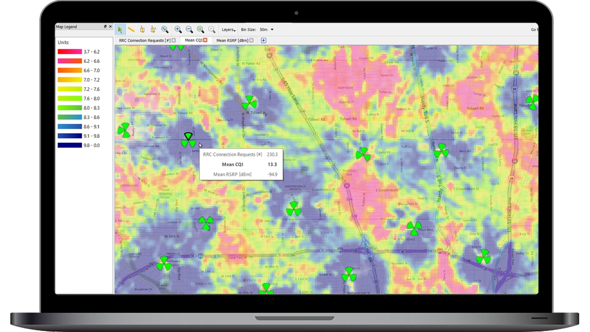 TrueCall Heat Maps for RF Modeling
