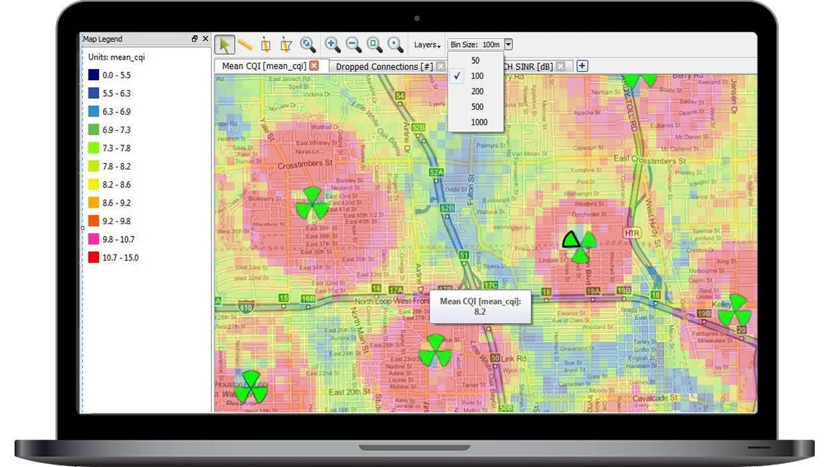 ISNGRAN Heat Maps for RF Modeling