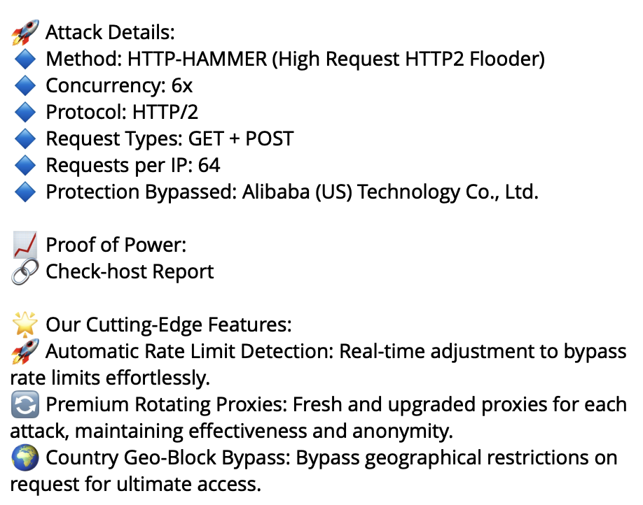 Layer 4 DDoS attack types for a booter/stresser