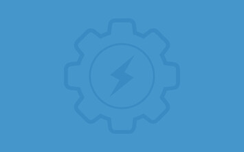 light blue banner with gear and electrical icon