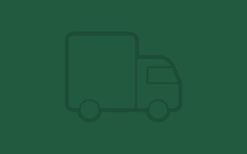 dark green banner with truck