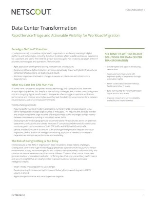 Data Center Transformation