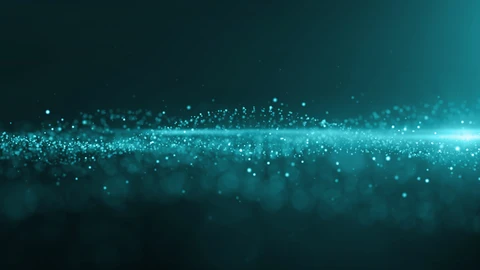 Green background with aqua water dots