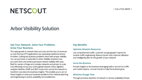 Arbor Visibility Solution